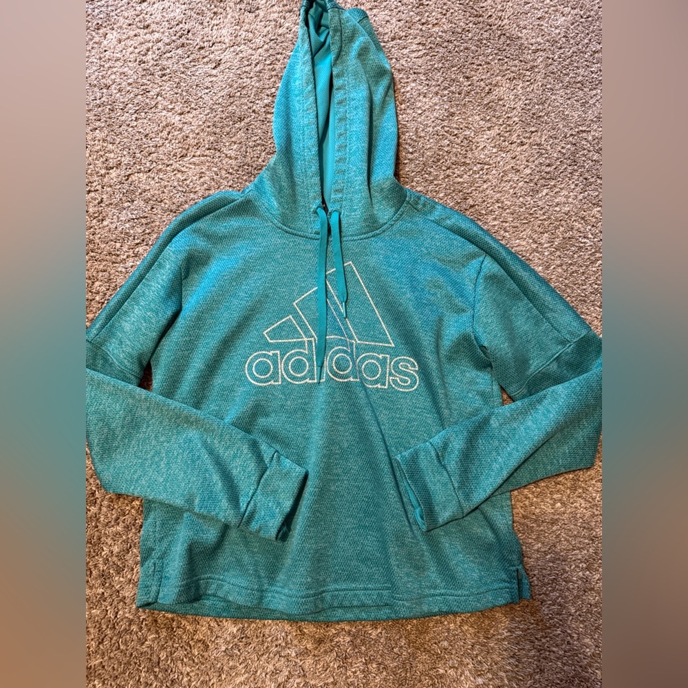 Adidas women’s blue hoodie small